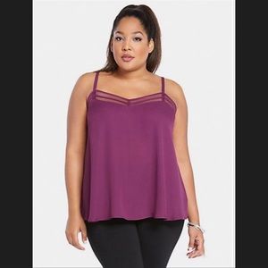 Plus size purple dressy tank